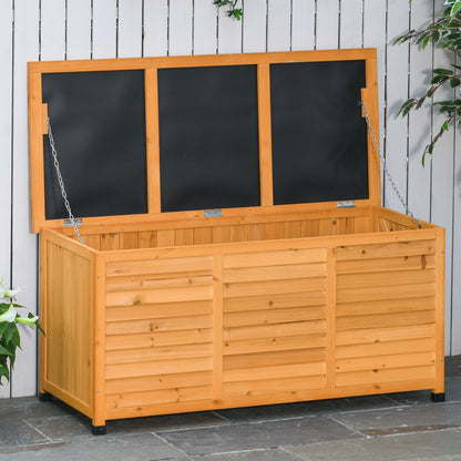 Opbergkist Tuin – Kussenbox – Opbergbox – Tuinkist – Tuinopslag – Weerbestendig – Stevig Vurenhout – Flip-Top Deksel – Antislip Voeten