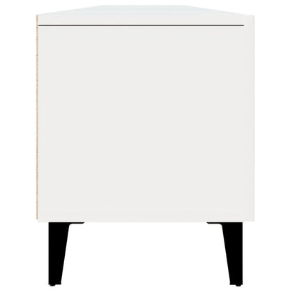 TV Cabinet White 180x31.5x40 cm Engineered Wood TV Stand Entertainment Center with Storage, Media Television Table for Living Room Bedroom
