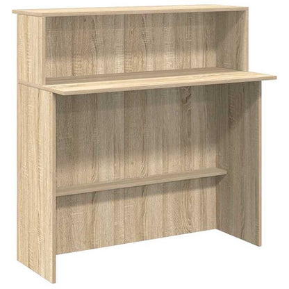 Balie – Receptiebalie – Toonbank – Bureaubalie – Winkelttoonbank – Sonoma Eiken – Houtmateriaal – Ruime Werkplek – Duurzaam Design