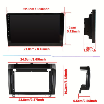 Android Autoradio – Multimedia Systeem – 2 DIN Radio – Touchscreen Radio – Auto Stereo – 9-Inch IPS Scherm – Android 15 Met DAB+ En AHD Achteruitrijcamera
