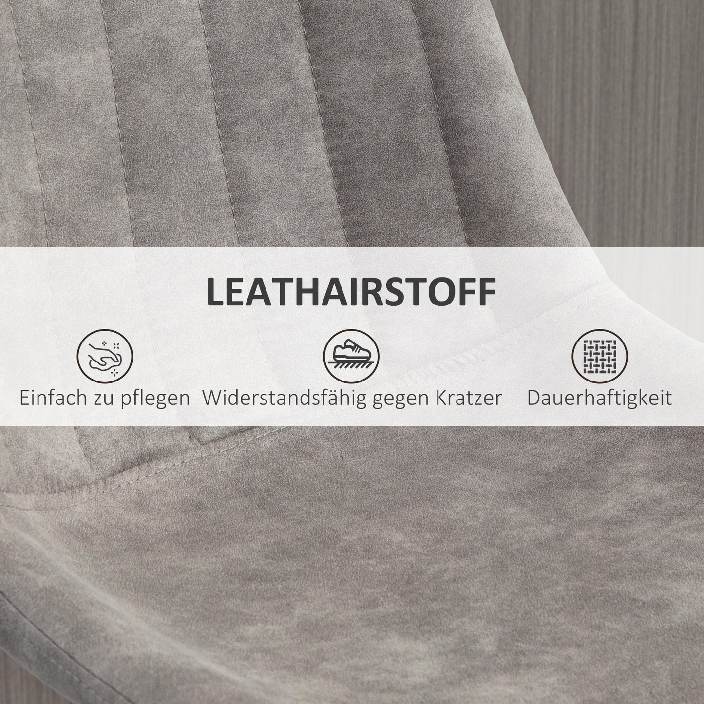 Barkrukken – Barkstoel – Barstoelen – Krukken – Barstoelset – Retro Design – Gaslift Met Voetsteun – Grijs/Zwart