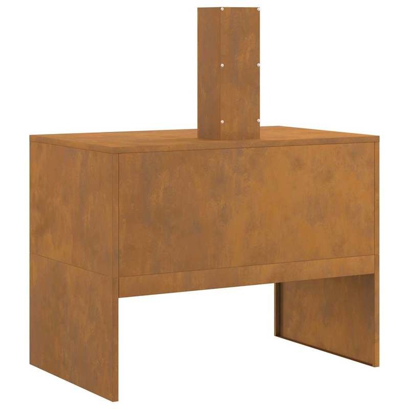 Grote Buitenhaard – Vuurkorf – Tuinhaard – Terrashaard – Houtkachel – Metaal – Poedercoating Marron – 80x50x96 cm – Geschikt Voor Buitengebruik – Voor Gezellige Samenkomsten