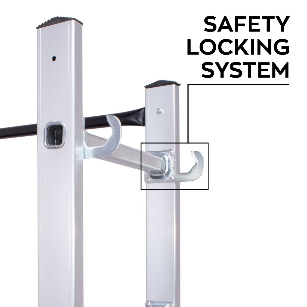 Steigerladder – Multifunctionele Ladder – Kamersteiger – Werksteiger – Vouwladder – Aluminium – Hoogte 165,5 cm – Draagvermogen 150 kg