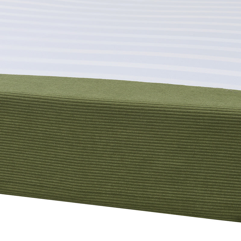 Gestoffeerd Tweepersoonsbed – Bedframe – Slaapbed – Lattenbodem – Tweepersoonsbed 140x200 cm – Afneembare Polyester Hoes – Stabiele Metaal Poten