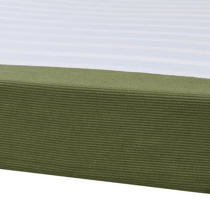 Gestoffeerd Tweepersoonsbed – Bedframe – Slaapbed – Lattenbodem – Tweepersoonsbed 140x200 cm – Afneembare Polyester Hoes – Stabiele Metaal Poten