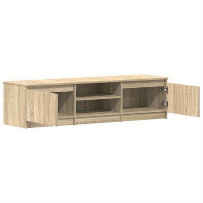 TV Meubel – TV Kast – TV Meubels – Media Kast – Entertainment Meubel – Sonoma Eiken Kleur – 140x40x35,5 cm – Hardhout