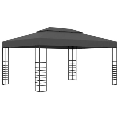 Tuinscherm – Tuinafscheiding – Privacyscherm – Zonwering – Windscherm – 3x4 Meter – Stalen Frame Met Polyester Dak