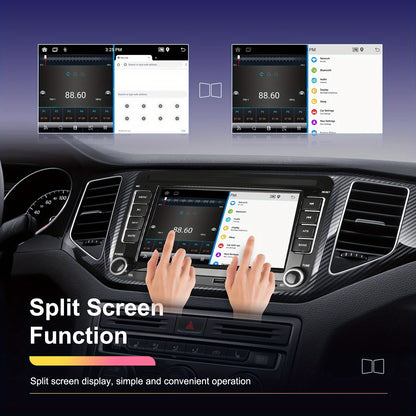 Android 15 Autoradio – Car Stereo – Multimedia Speler – Double Din Radio – Dashboard Unit – 7 Inch HD Scherm – Draadloze CarPlay & Android Auto – Inclusief Achteruitrijcamera & Microfoon