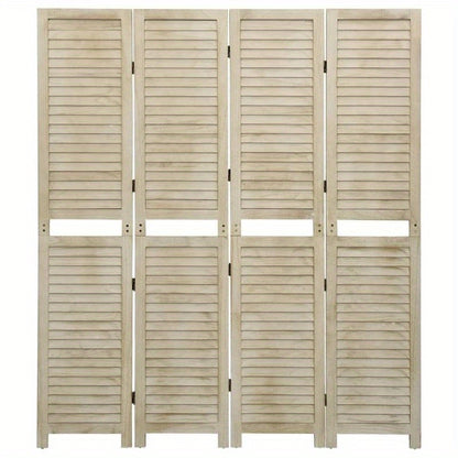 Scheidingswand – Kamerscherm – Room Divider – Vouwdeur – Paneelwand – Paulownia Hout – 140x165 cm – Lichtgewicht & Natuurlijk