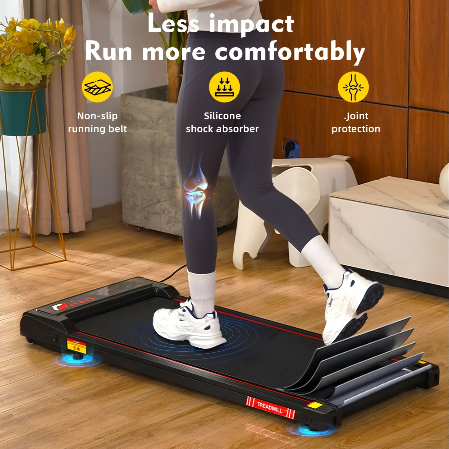 Loopband – Wandelband – Walking Pad – Loopband Elektrisch – Treadmill – 440W Motor – Inklapbaar Compact 94x40 cm – Max Belastbaar 110 kg