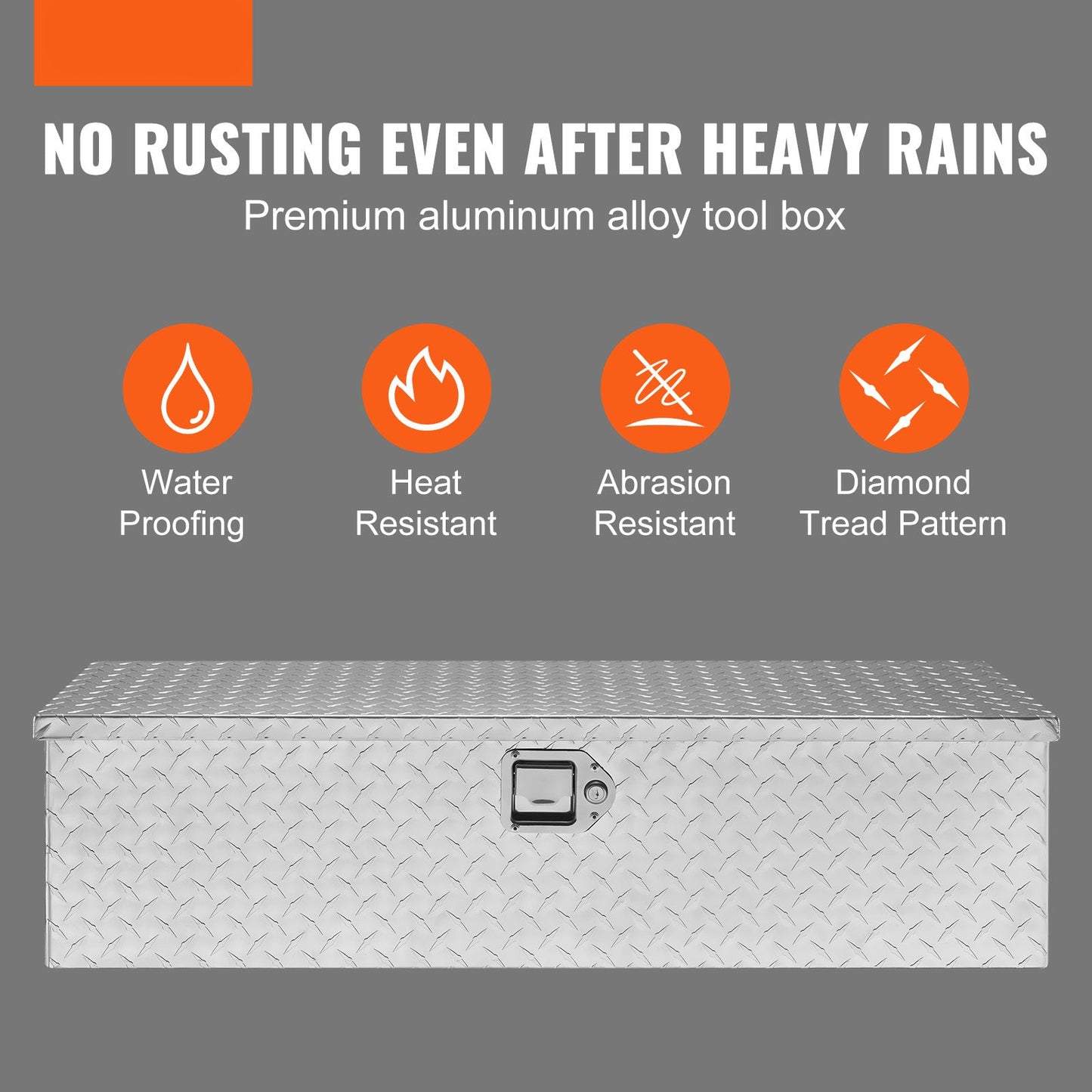 Aluminium Opbergkist – Gereedschapskist – Truckbox – Laadbakbox – Opbergbak – Waterdicht – Afmetingen 99x33x25 cm