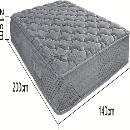 Matras – Pocketveringmatras – Tweepersoonsmatras – 7-Zones Matras – Stevig Matras – 140x200 cm – H3 Stevigheid – 21 cm Hoogte