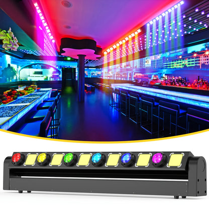 Movingheadlicht – Discolamp – Podiumverlichting – DJ Licht – RGBW Wall Washer – 150W LED Beam – 540° Draaibereik – DMX512 Besturing
