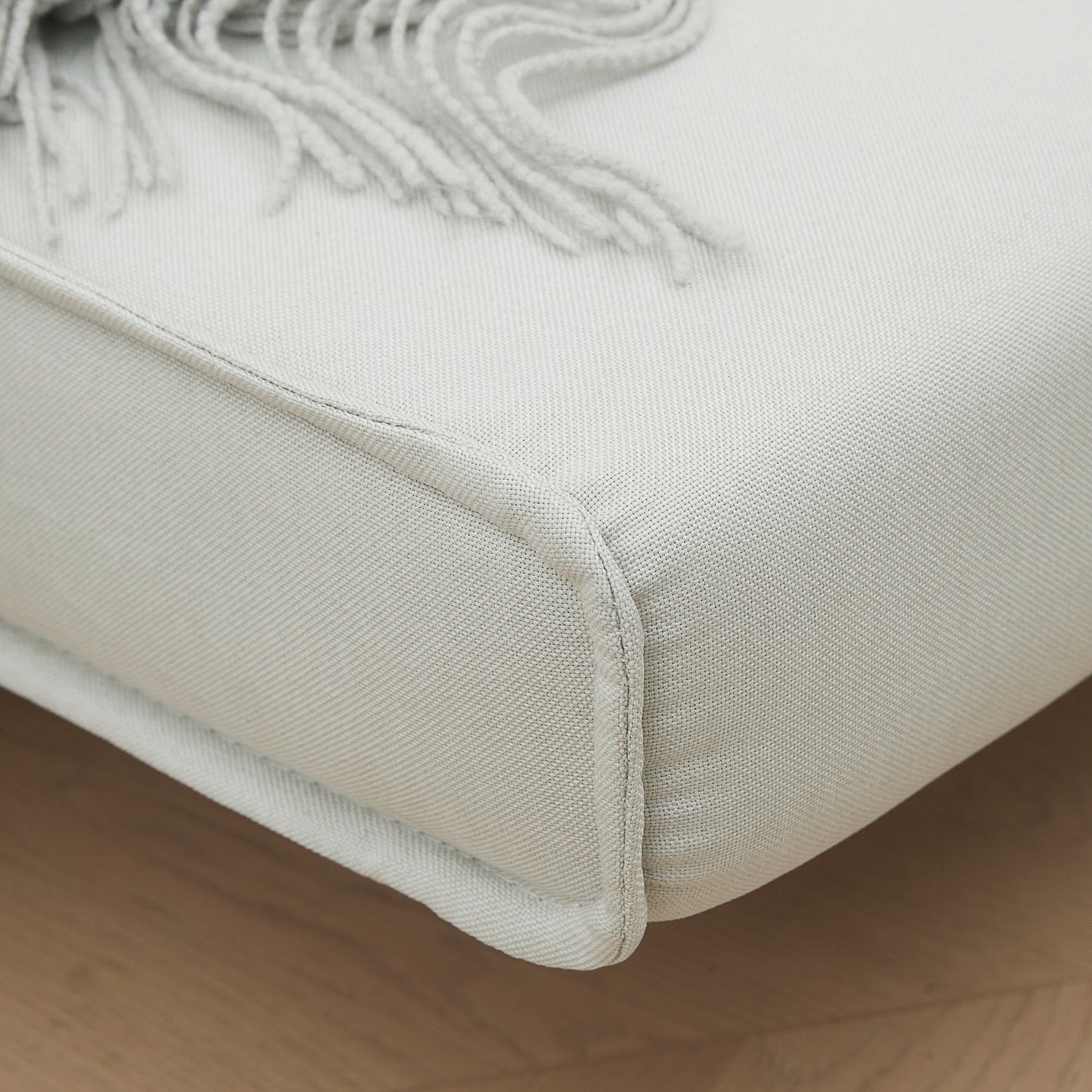 Slaapbank – 2-in-1 Slaapstoel – Bedbank – Loungestoel – Fauteuil – Verstelbare Rugleuning – Compact Formaat 94x78x80 cm – Scandinavisch Design Creme