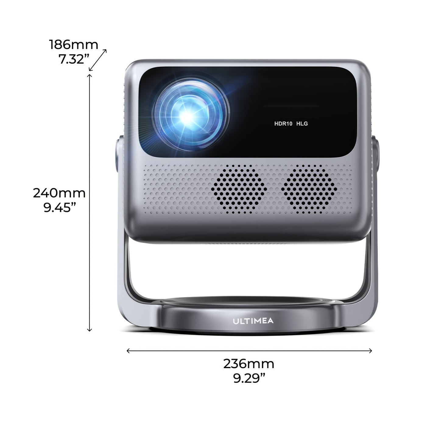Projector – Beamer – Mini Beamer – Smart Projector – Draagbare Beamer – Full HD 1080p – Android TV 11.0 – 600 ANSI Lumen HDR+HLG Gimbal Stand