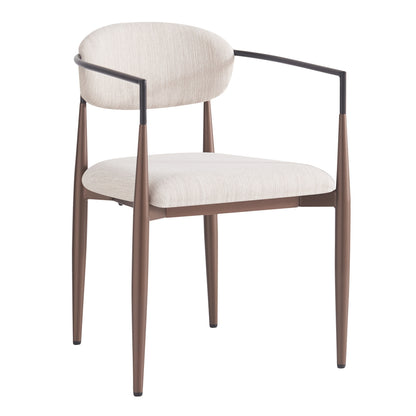 2pcs Modern Dining & Cosmetic Chairs with Adjustable Footrest - Ergonomic Design, High-Quality Linen Fabric, Metal Frame, Brown, Easy Assembly, No Power Needed, Perfect for Home or Office Use, Office Chair, Minimalist Chair,