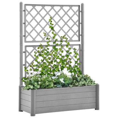 Plantenbak – Klimbak – Tuinbak – Bloemenbak – Ruimtebesparend Design – Weerbestendig Polypropyleen