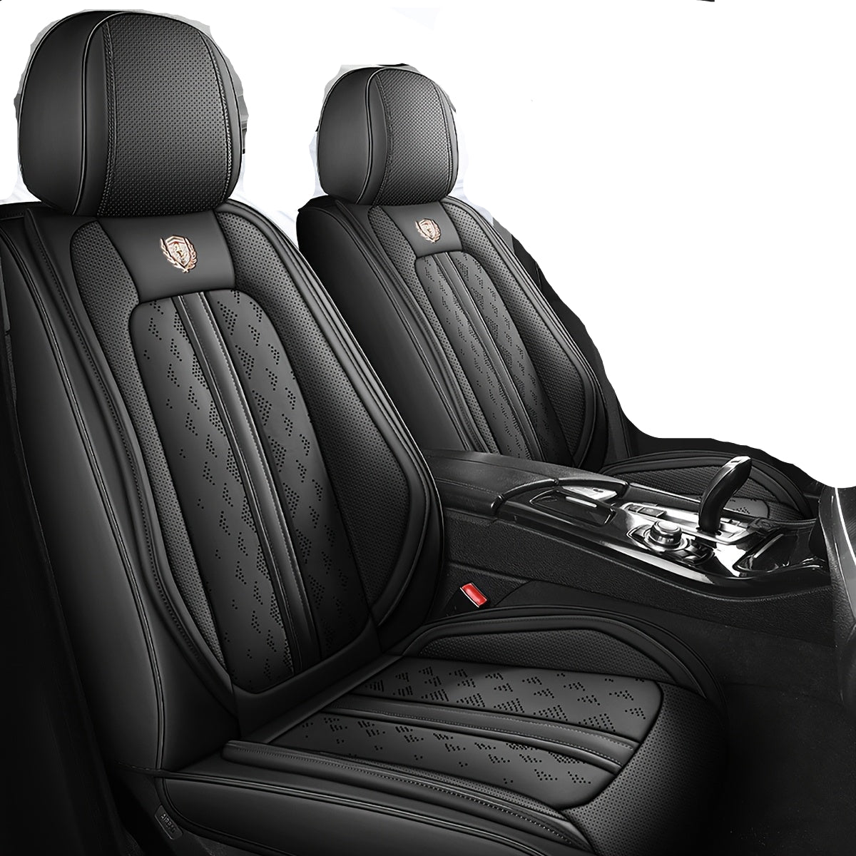 Autostoelhoes – Stoelhoes – Stoelbekleding – Stoelbeschermer – Autostoelbescherming – Universele Pasvorm – Hoogwaardig Nappa Leer – Comfortabele Sponsvulling