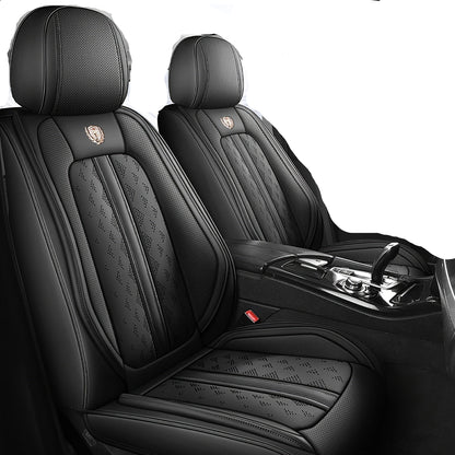 Autostoelhoes – Stoelhoes – Stoelbekleding – Stoelbeschermer – Autostoelbescherming – Universele Pasvorm – Hoogwaardig Nappa Leer – Comfortabele Sponsvulling