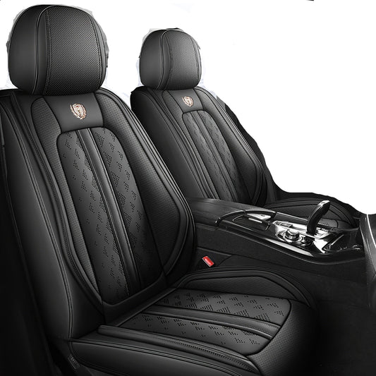 Autostoelhoes – Stoelhoes – Stoelbekleding – Stoelbeschermer – Autostoelbescherming – Universele Pasvorm – Hoogwaardig Nappa Leer – Comfortabele Sponsvulling