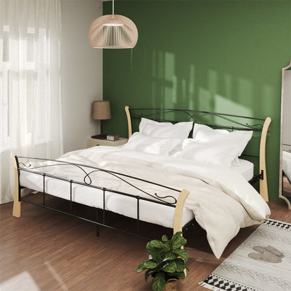 Bedframe – Bedframe Metalen Frame – Stijlvol Bed ombouw – Slaapbank – Platformbed – 200x200 cm – Stevig Gepoedercoat Metaal