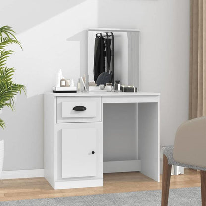 Dressing table met mirror 90x50x132.5cm edited wood wit