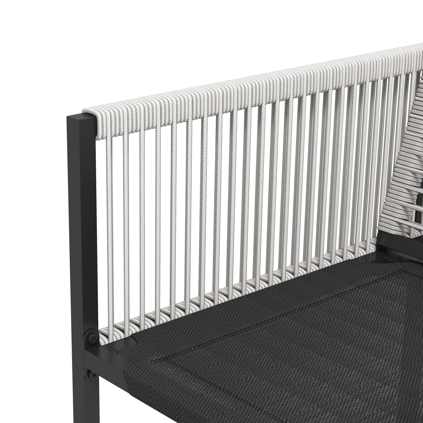 Tuinset – Diningset – Loungeset – Bistroset – Zitgroep – 5-delig – Gehard Glas Tafelblad – Inklapbare Rugleuningen
