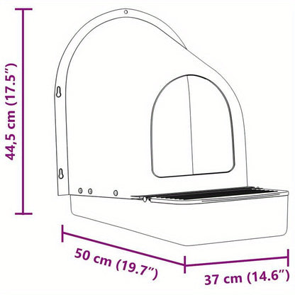 Easy to assemble Chicken Niches 4pcs Wall Mounting Dark Green ventilated weather resistant small animal fence and cage