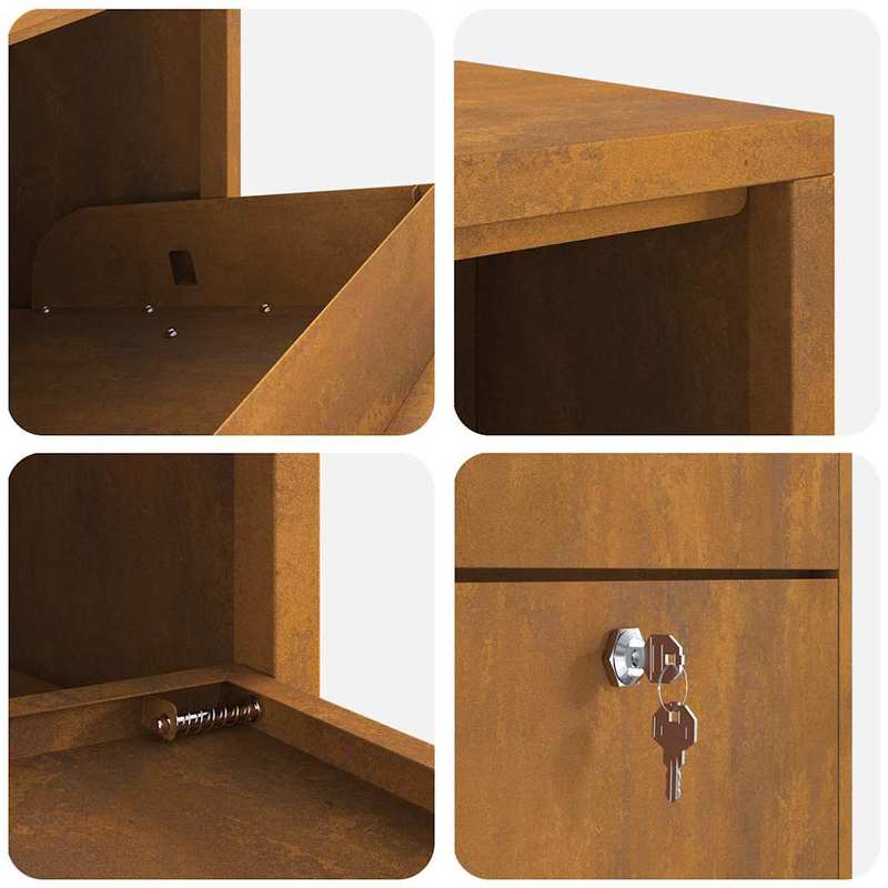 Extra Grote Pakketbrievenbus – Pakketbox – Parcel Box – Postbus – Pakketbus – Gegalvaniseerd Staal – Veilig Slot Met Memoryfunctie
