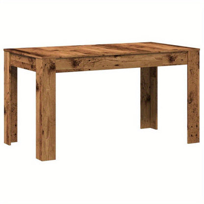 Eettafel – Tafel – Keukentafel – Eetkamertafel – Bureau – Rechthoekig – Hardhout – 140x74,5x76 cm – Ruim Tafelblad – Eenvoudige Montage