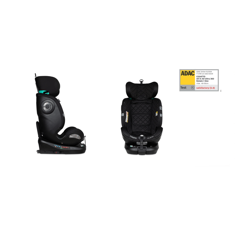 Autostoel – Kinderzitje – Babyautostoel – Meegroei Stoel – Veiligheidsstoel – 0-36 kg – 360° Draaibaar – i-Size Norm