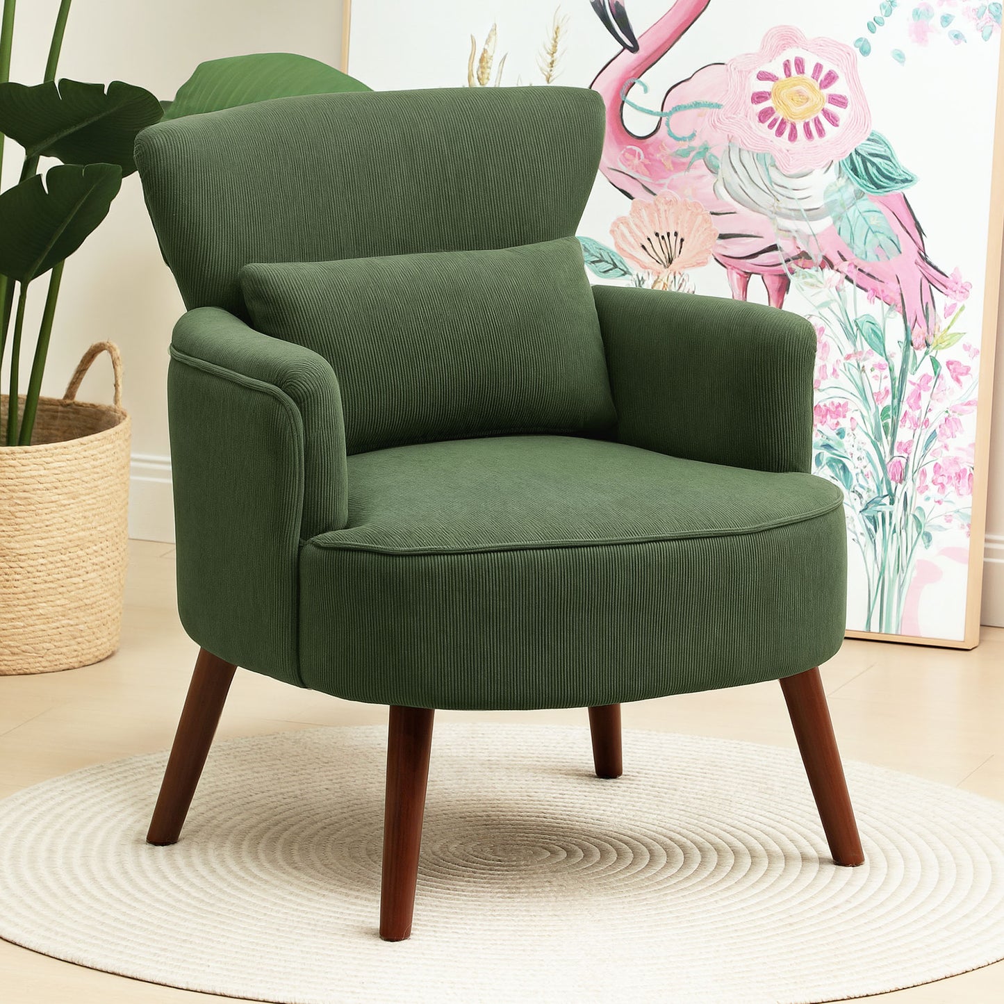 Fauteuil – Zitzak – Accentstoel – Relaxfauteuil – Lezenstoel – Groen – Verstelbaar Lendenkussen – Elektrisch Onafhankelijk