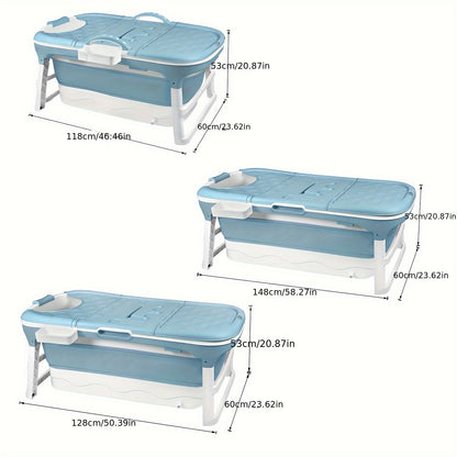 Opvouwbaar Bad – Opblaasbaar Bad – Opvouwbaar Ligbad – Zitbad – Mobiel Bad – Duurzaam PP/TPE Materiaal – Compact 118x60x53 cm