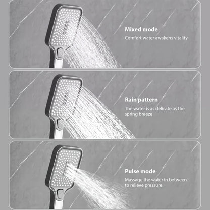 Douchesysteem – Regendouche – Douche Set – Handdouche – Watervaldouche – Koper – Digitaal Display – Ingebouwde Plank