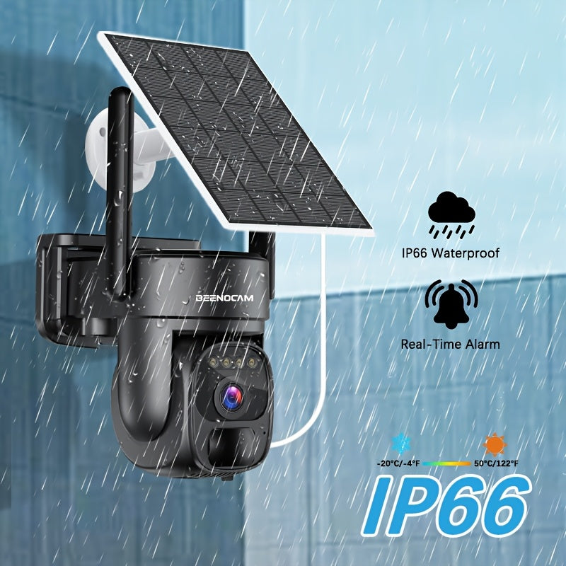 4G Outdoor Beveiligingscamera Set – Draadloze Beveiligingscamera – Surveillance Camera – Buiten Camera – Security Camera – Zonne-energie – Automatische Bewegingsdetectie Met Volgfunctie