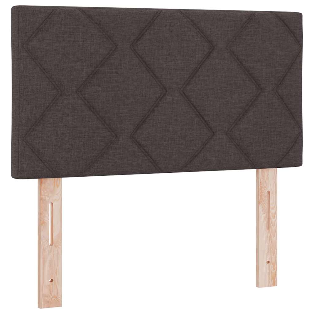 Boxspring – Bed – Slaapbed – Eenpersoonsbed – Matras – Donkerbruin – 80x200 cm – Foamlaag – Individuele Pocketveren