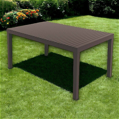 Askia Outdoor Table, Rectangular Dining Surface, Multi-Purpose Garden Table, 100% Made in Italy, 150x90x72 cm, Available in 2 Colors