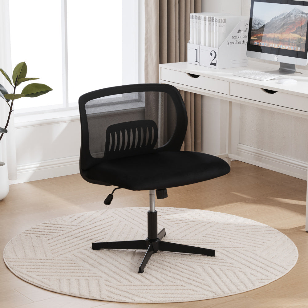 Bureaustoel – Office Chair – Leesstoel – Woonkamerstoel – Draaistoel – Fluwelen Bekleding – Schommelfunctie & Hoogteverstelbaar