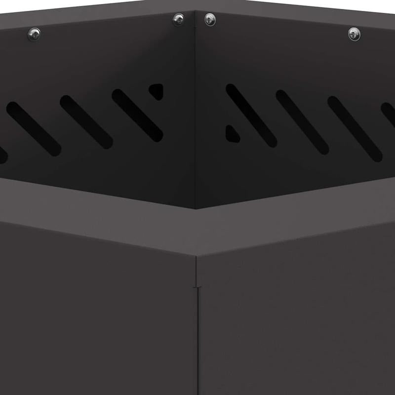 Zwarte Buitenfornuis – Vuurschaal – Houtkachel – Kampvuurplek – Outdoor Firepit – Compact 48x48 cm – Stevig Metalen Design