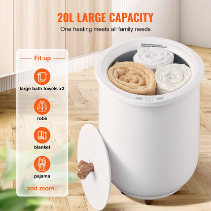 Handdoekverwarmer – Handdoekwarmer – Handdoek Stomer – Towel Warmer – Handdoek Warmer – 20L Capaciteit – Instelbare Temperatuur 60-80°C