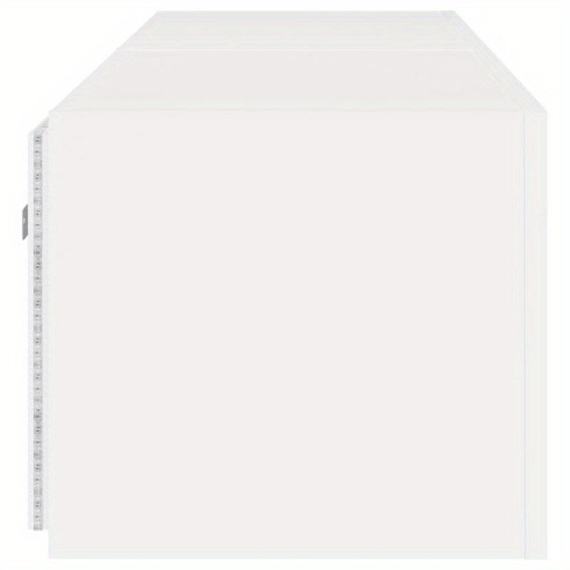 Wandkast TV – Wandschap – Opbergkast – Mediarek – Muurkast – Set Wit – MDF Duurzaam – 80x35x31 cm