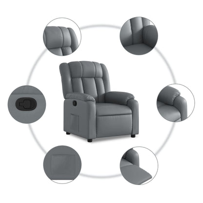Elektrische Relaxstoel – Relaxfauteuil – Ligstoel – TV Stoel – Armstoel – Handmatig Verstelbaar – Hoogwaardig Kunstleer
