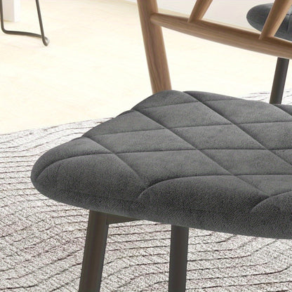 Eetkamerstoelen – Keukenstoelen – Stoelen Met Rugleuning – Velvet Stoelen – Restaurantstoelen – Set Van 4 – Zachte Velvet Bekleding – Stevige Metalen Poten