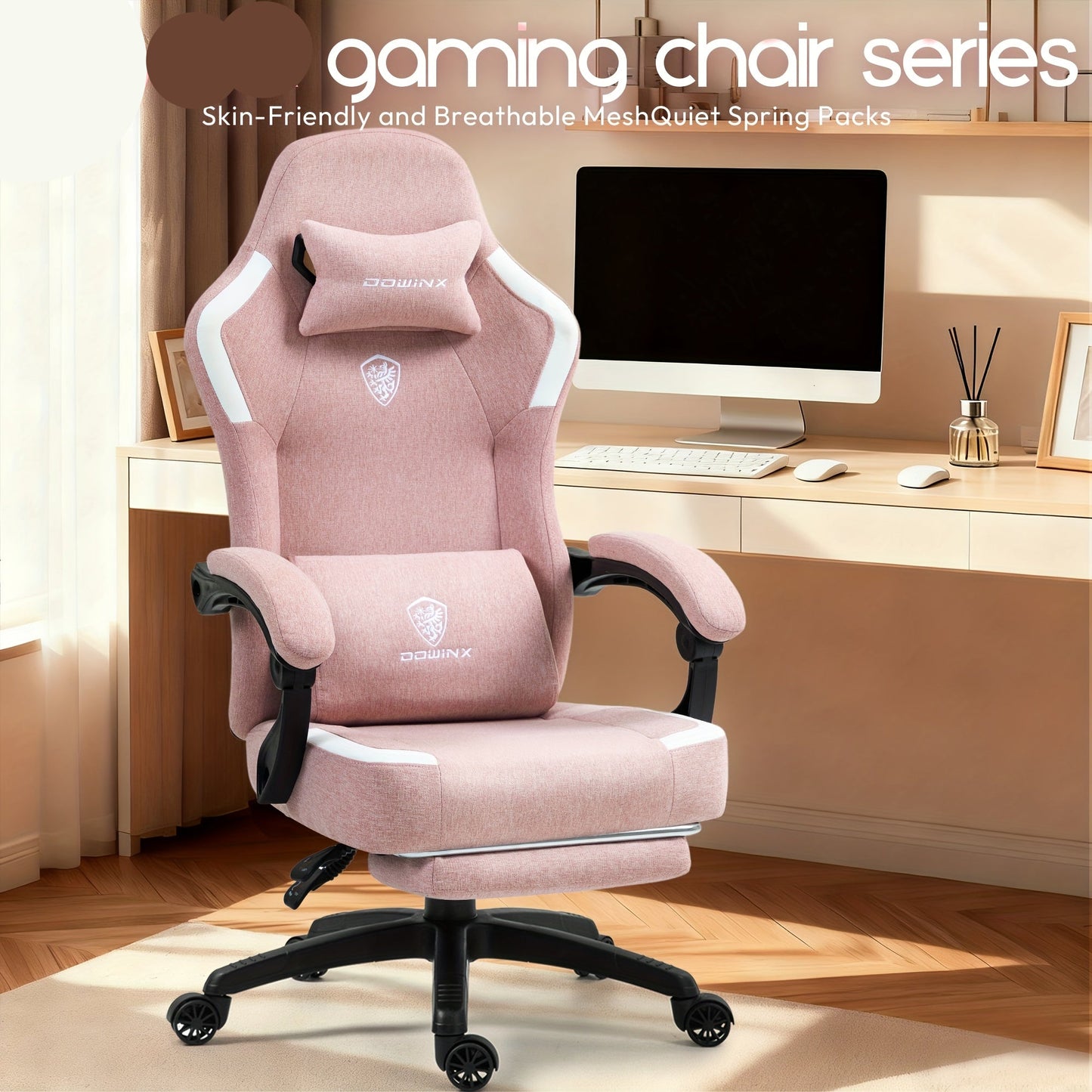 Ergonomische Hoge Bureaustoel – Comfortabele Werkstoel – Computerstoel – Directiestoel – Office Chair – Verstelbare Rugleuning – Met Voetensteun en Metalen Frame – Grijs