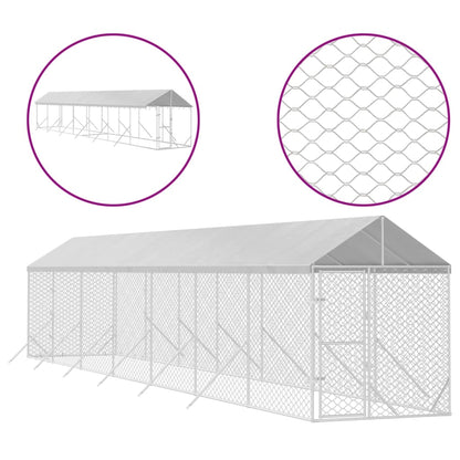 Buitenren Voor Huisdieren – Hondenren – Konijnenren – Kippenren – Dierenren – Stevige Gegalvaniseerde Stalen Constructie – Water- En UV-Bestendig Dak – Variant 2x14x25m