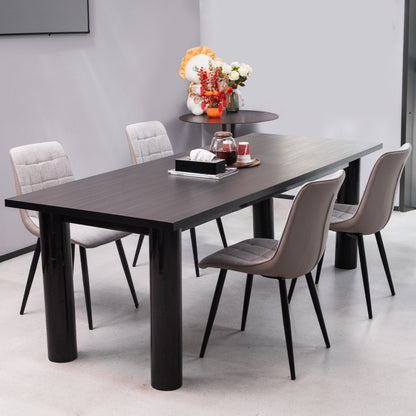 Gestoffeerde Stoelen Set – Eetkamerstoelen – Bureaustoelen – Horecastoelen – Retro Stoelen – Metalen Frame – Linnenstof En Kunstleer – Comfortabel En Onderhoudsvriendelijk