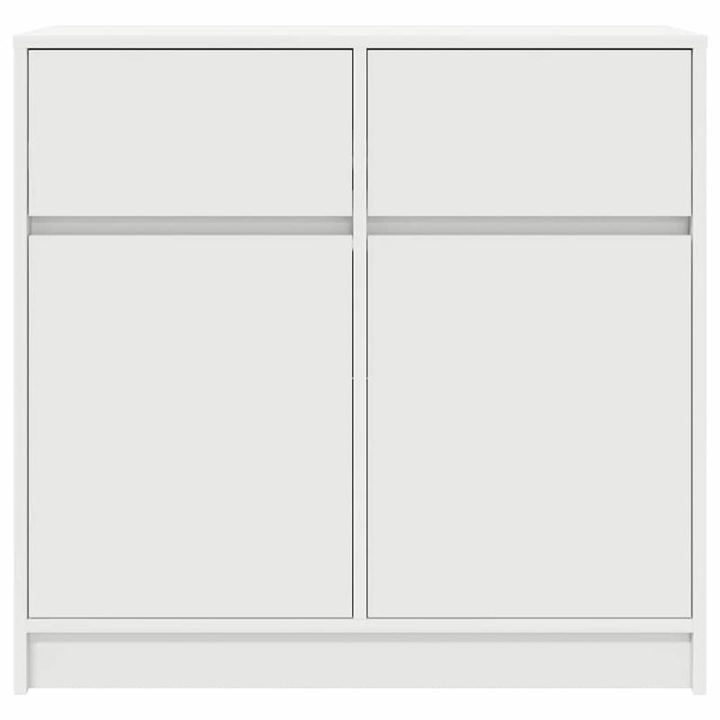 Sideboard with Drawer 80X34X76 Cm Particle Board White. Sideboards Provide Ample Storage Space to Keep Your Room Tidy And Organized, While Being Both Functional And Attractive.