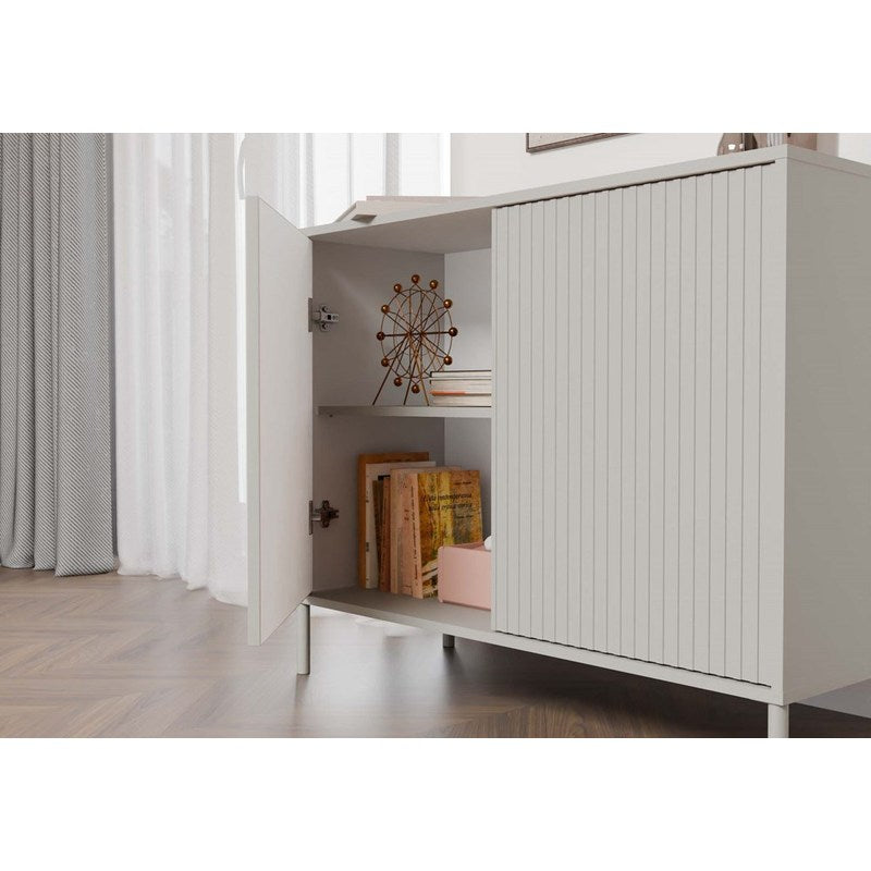 2-deurs kast – opbergkast – linnenkast – dressoir – meubel – smal design – TIP ON systeem – cashmere lamellen