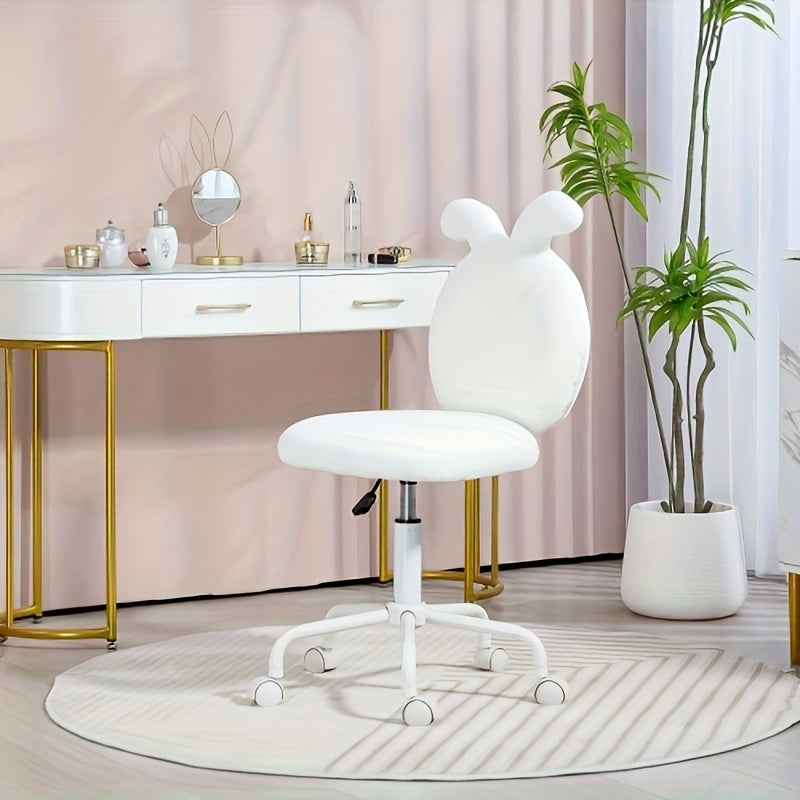 Bureaustoel – Kantoorstoel – Desk Chair – Ergonomische Stoel – Werkstoel – Wit – Verstelbare Hoogte – 360° Draaibaar – Roestvrij Stalen Frame – Ademend Mesh