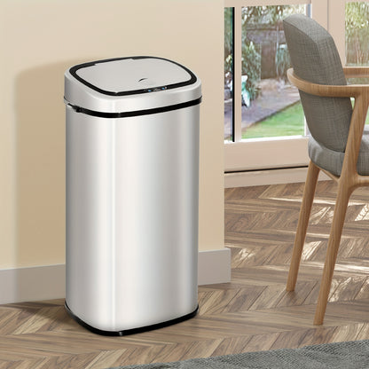 Prullenbak – Afvalbak – Vuilnisbak – Afvalemmer – Pedaalemmer – Roestvrij Staal – 50 Liter – Cilindrisch – Geen Elektriciteit